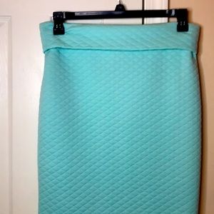 Teal Pattern Skirt